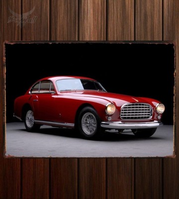 Металлическая табличка Ferrari 340 America Ghia Coupe